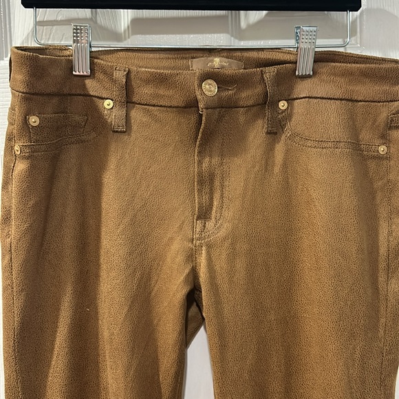 7 for All Mankind Stretchy faux suede ankle pants - Picture 2 of 6